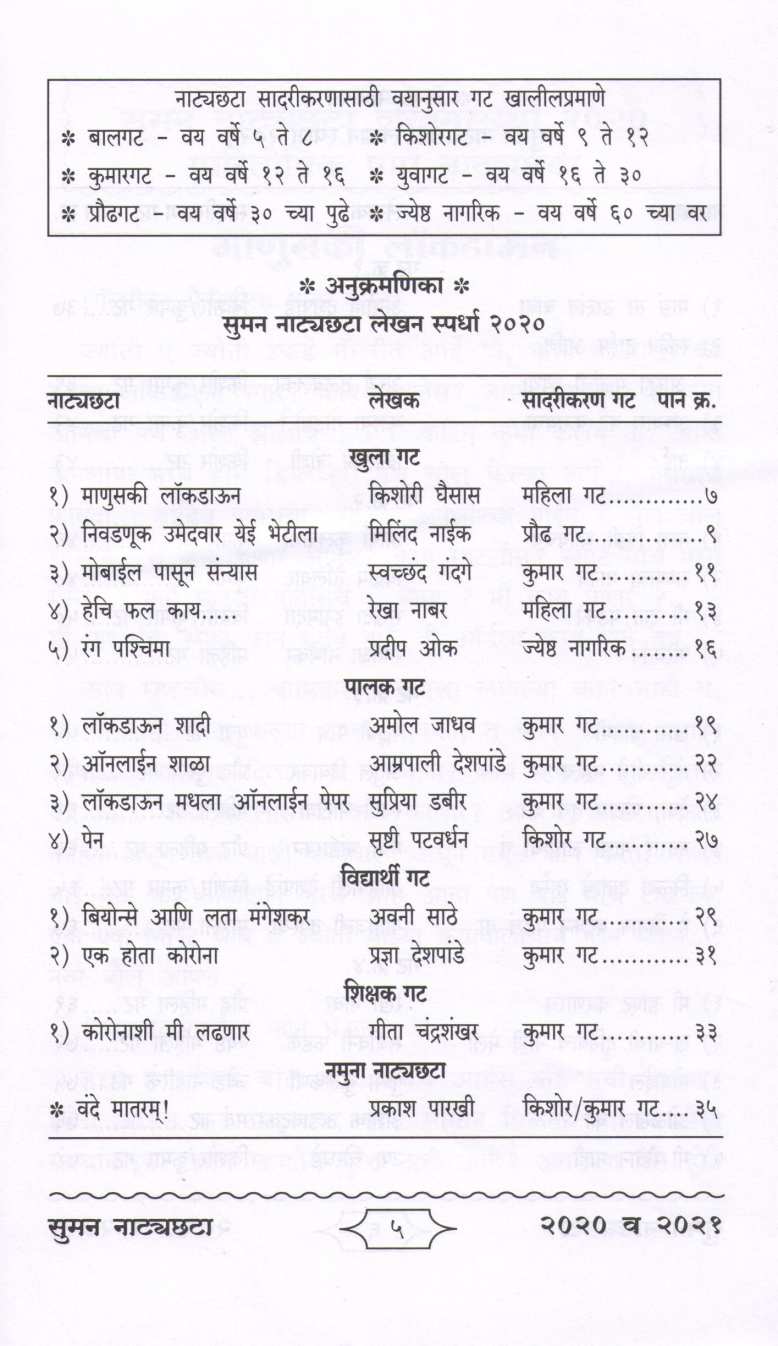Suman Natyachata ( सुमन नाट्यछटा by Other ( इतर )
