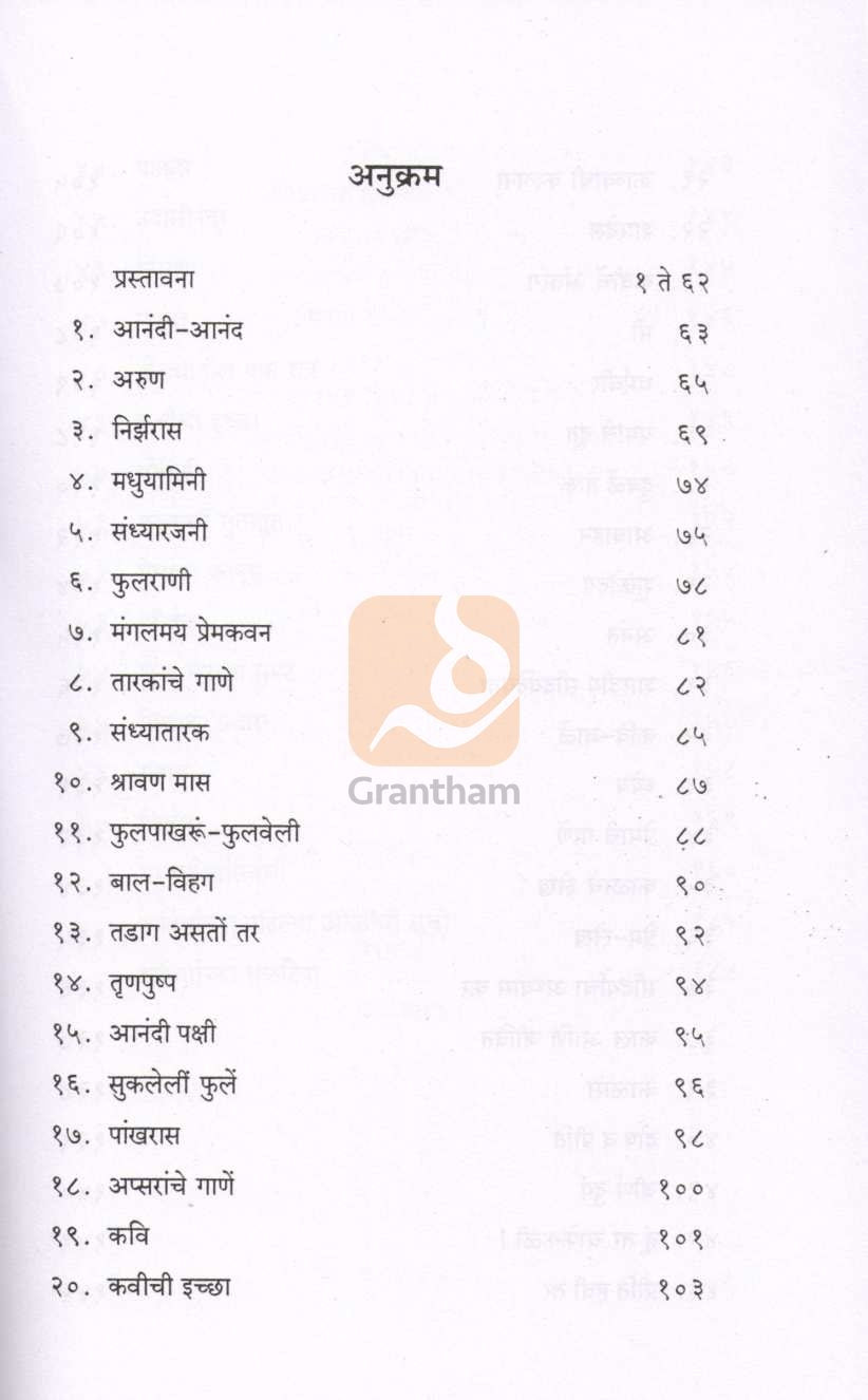Balkavi Phulrani : Balkavinchi Nivdak Kavita ( फुलराणी : बालकवींची निवडक कविता ...