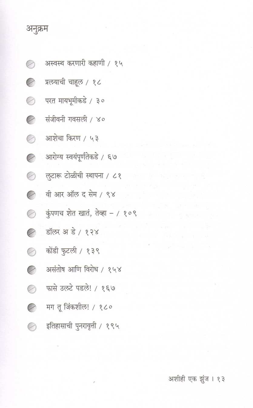 Ashi Hi Ek Zunja ( अशी ही एक झुंज ) by Dr. Mrudula Bele ( डॉ. मृदुला बेळे )