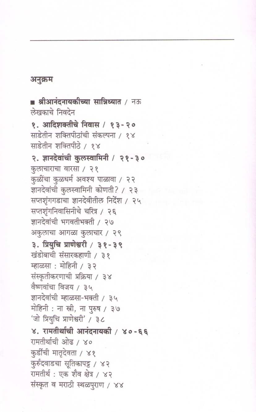 Shree Anandanayaki ( श्री आनंदनायकी ) by R. C. Dhere ( रा. चिं. ढेरे )