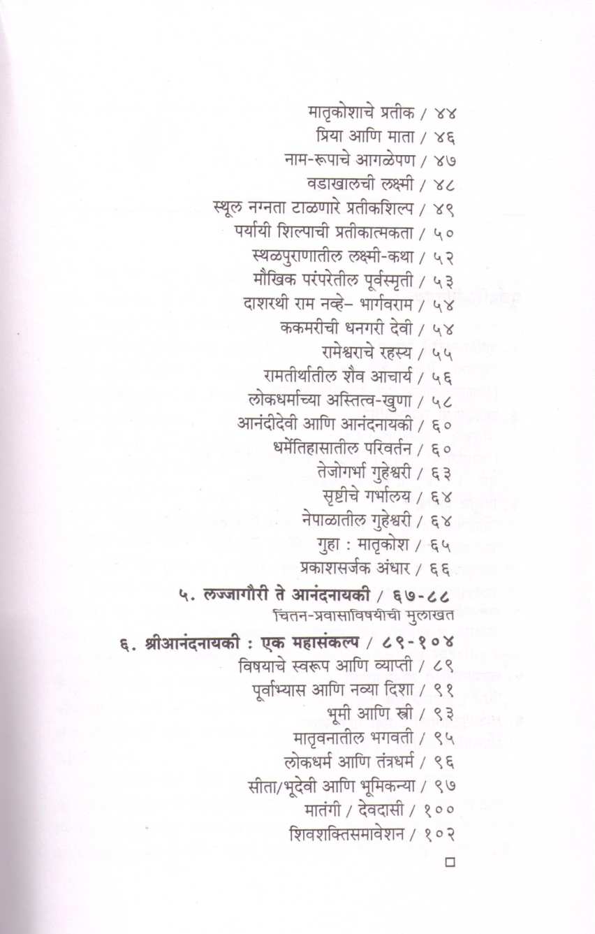 Shree Anandanayaki ( श्री आनंदनायकी ) by R. C. Dhere ( रा. चिं. ढेरे )