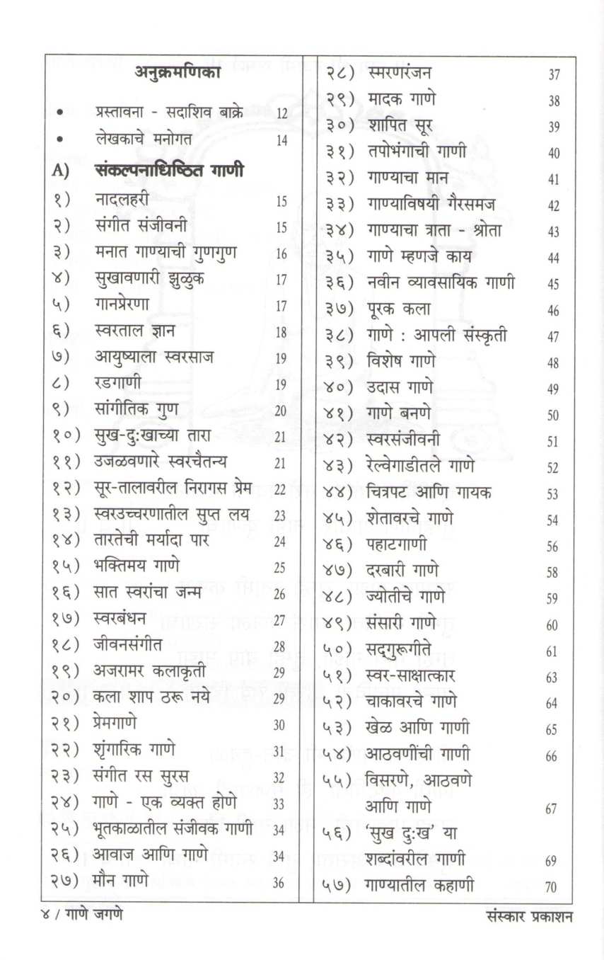 Gane Jagane ( गाणे जगणे ) by Kiran Phatak ( किरण फाटक )