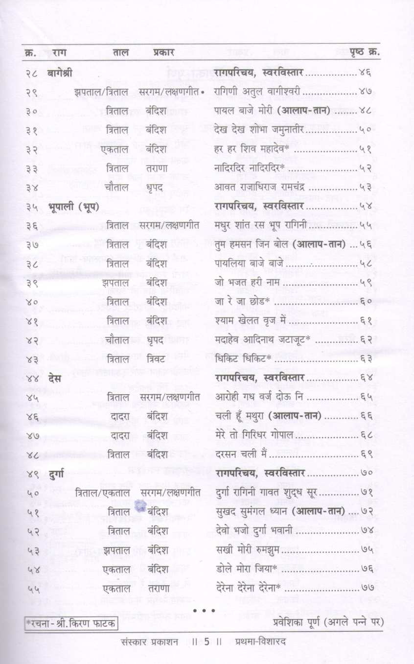 Prathama Visharad - Part 1  (Praveshika) ( प्रथमा विशारद - भाग १ (प्रवेशिका) ) by Prasad Kulkarni ( प्रसाद कुलकर्णी )