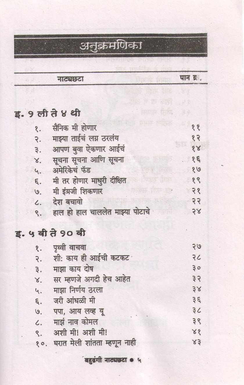 Bahudhangi Natyachhata ( बहुढंगी नाट्यछटा by Other ( इतर )