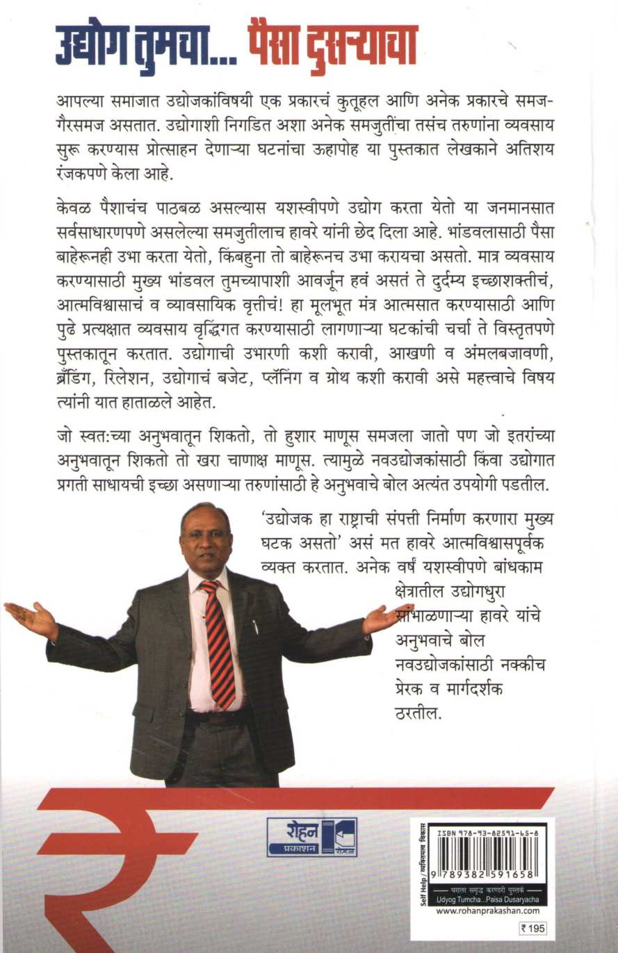 Udyog Tumcha Paise Dusaryacha ( उद्योग तुमचा पैसा दुसऱ्याचा ) by Suresh Havare ( सुरेश हावरे )