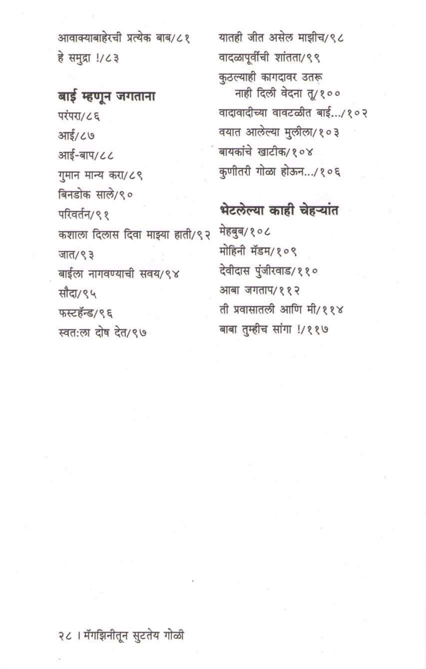 Magzinitun Sutatey Goli ( मॅगझिनीतून सुटतेय गोळी ) by Balika Dnyandev ( बालिका ज्ञानदेव )