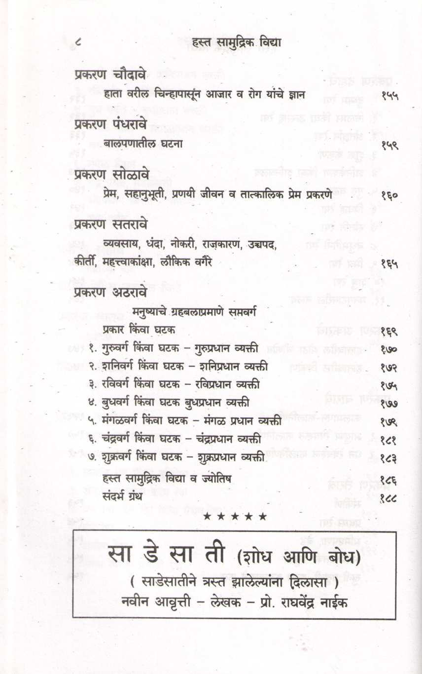 Hastsamudrik Vidya ( हस्त सामुद्रिक विद्या ) by Raghavendra Naik ( राघवेंद्र नाईक )
