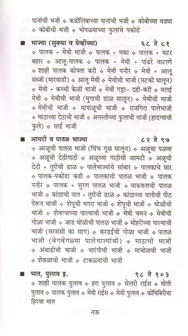 Palebhaji Khasiyat ( पालेभाजी खासियत ) by Mangala Barve ( मंगला बर्वे )