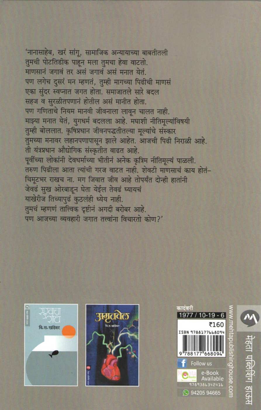 Soneri Swapna - Bhangaleli ( सोनेरी स्वप्नं - भंगलेली ) by V. S. Khandekar ( वि. स. खांडेकर )