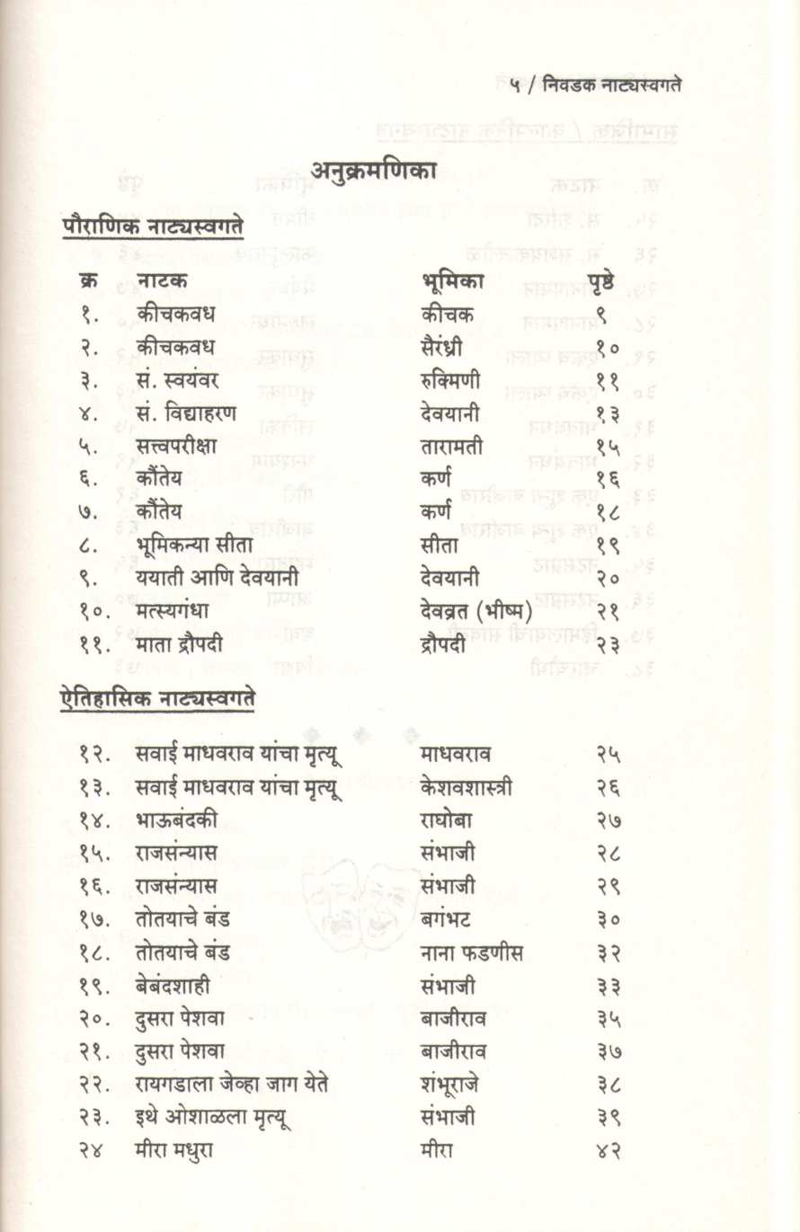 Nivdak Natyaswagate : Part 5 ( निवडक नाट्यस्वगते : भाग ५ by Dr. V. B. Deshpande ( डॉ. वि. भा. देशपांडे )