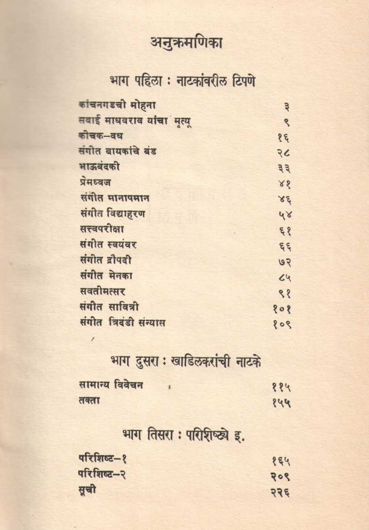 Natakakar Khadilkar : Ek Abhyas ( नाटककार खाडिलकर : एक अभ्यास by V. L. Kulakarni ( वा. ल. कुळकर्णी )