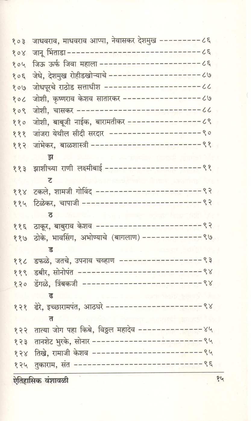 Aitihasik Gharanyanchya Vanshavali ( ऐतिहासिक घराण्यांच्या वंशावळी ) by G. S. Sardesai ( गो. स. सरदेसाई )