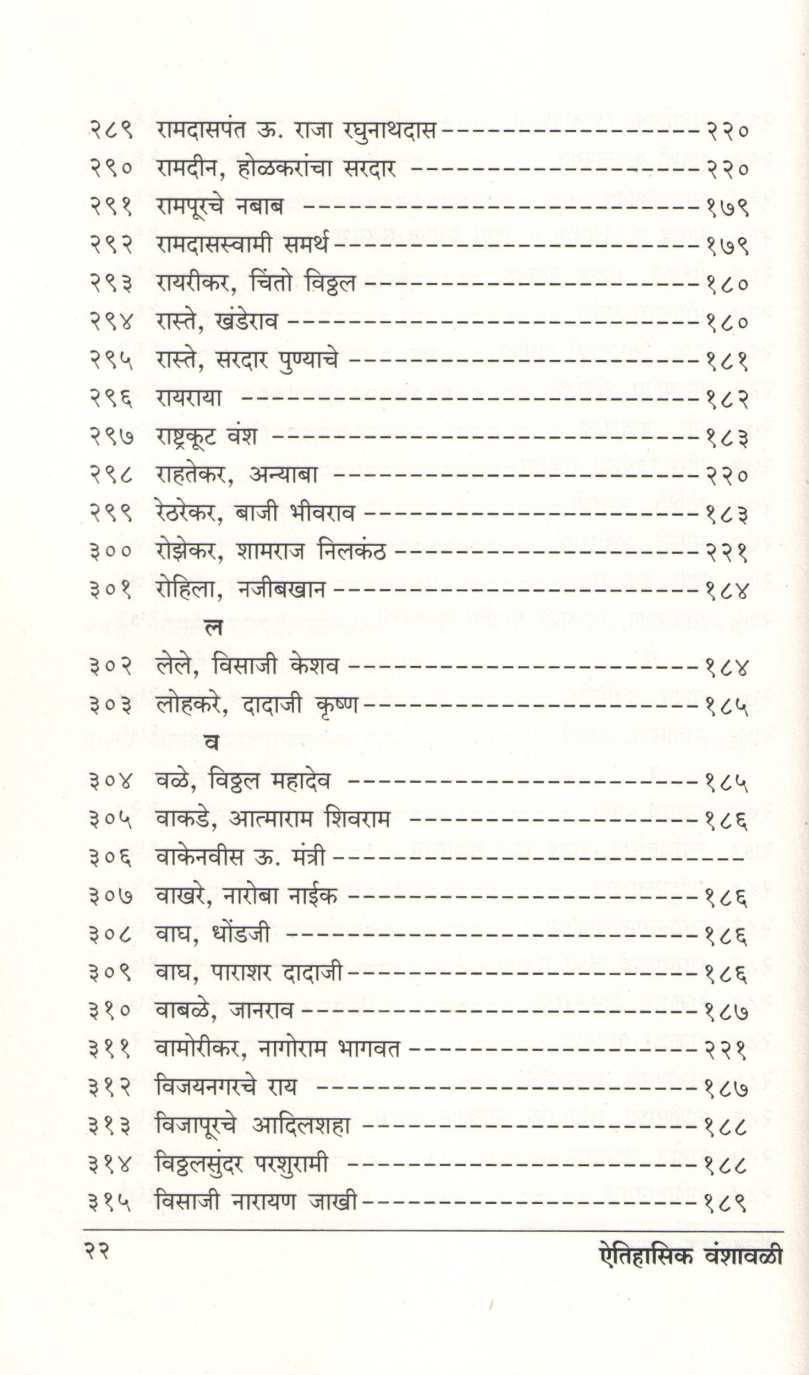 Aitihasik Gharanyanchya Vanshavali ( ऐतिहासिक घराण्यांच्या वंशावळी ) by G. S. Sardesai ( गो. स. सरदेसाई )