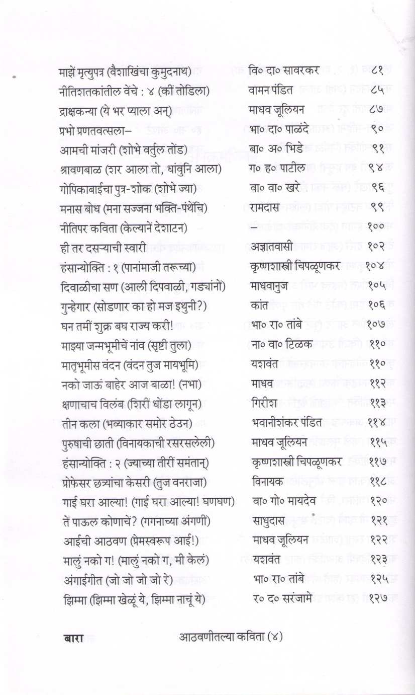 Athavanitalya Kavita Part (4) ( आठवणीतल्या कविता भाग (४) ) by Other ( इतर )