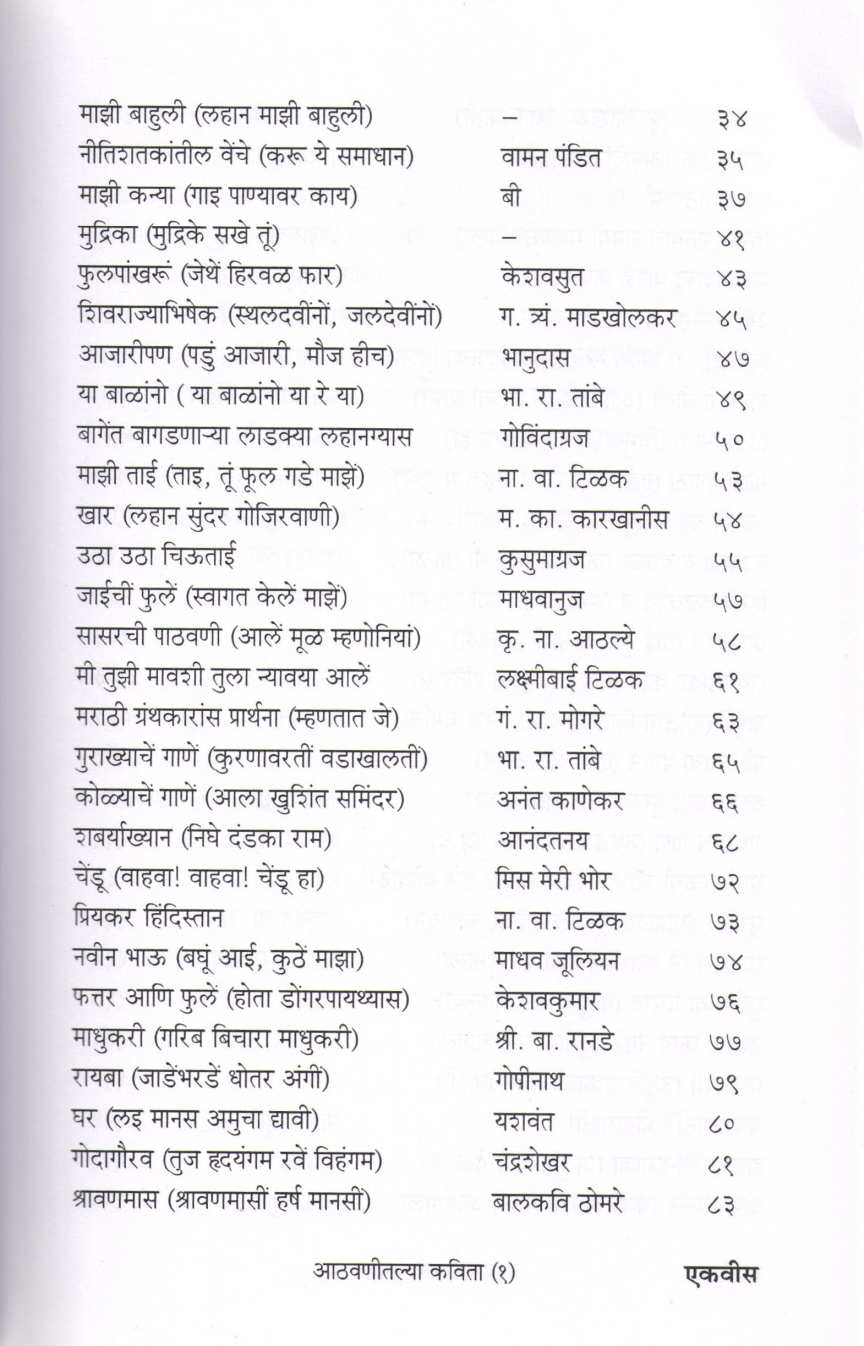 Athavanitalya Kavita Part (1) ( आठवणीतल्या कविता भाग (१) ) by Other ( इतर )