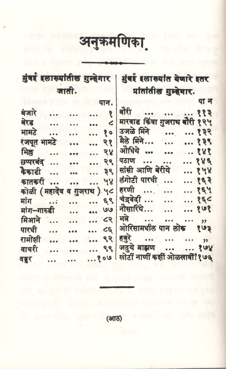 Gunhegar Jati ( गुन्हेगार जाती ) by Trimbak Atre ( त्रिंबक आत्रे )
