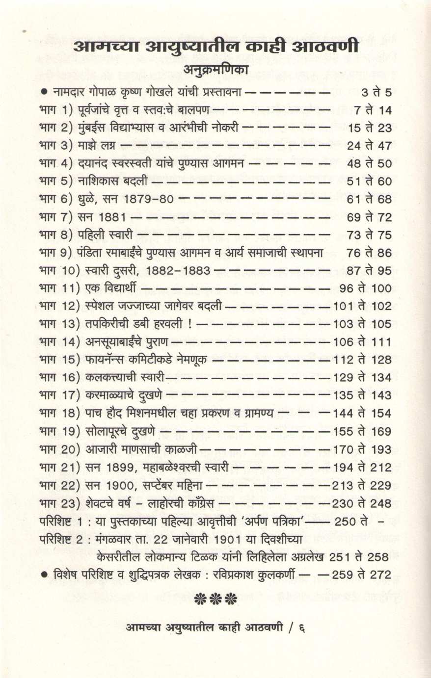 Amchya Ayushyatil Kahi Athvani ( आमच्या आयुष्यातील काही आठवणी ) by Ramabai Rande ( रमाबाई रानडे )