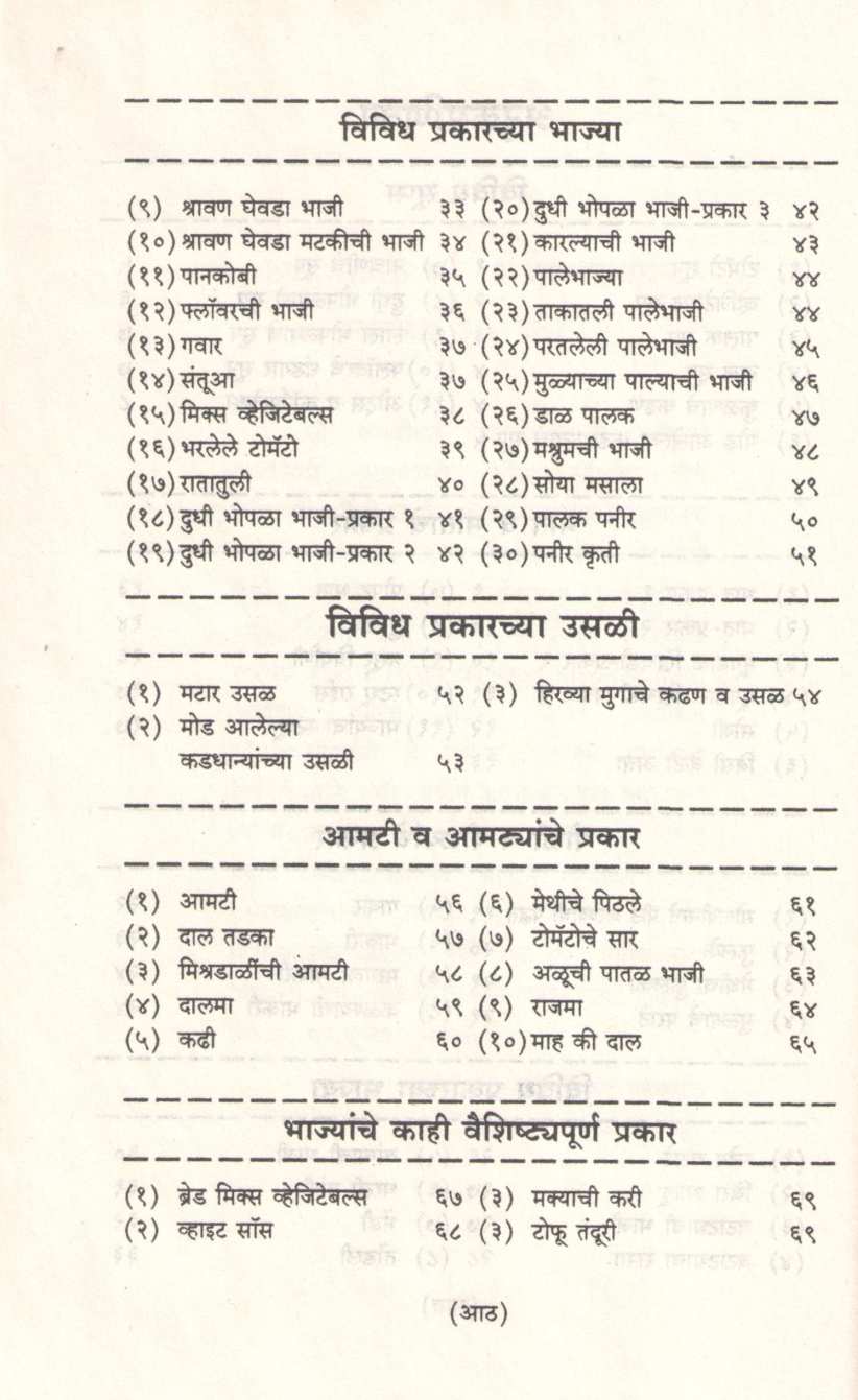 Arogyasathi Paksiddhi ( आरोग्यासाठी पाकसिद्धी ) by Jayashri Deshpande ( जयश्री देशपांडे )