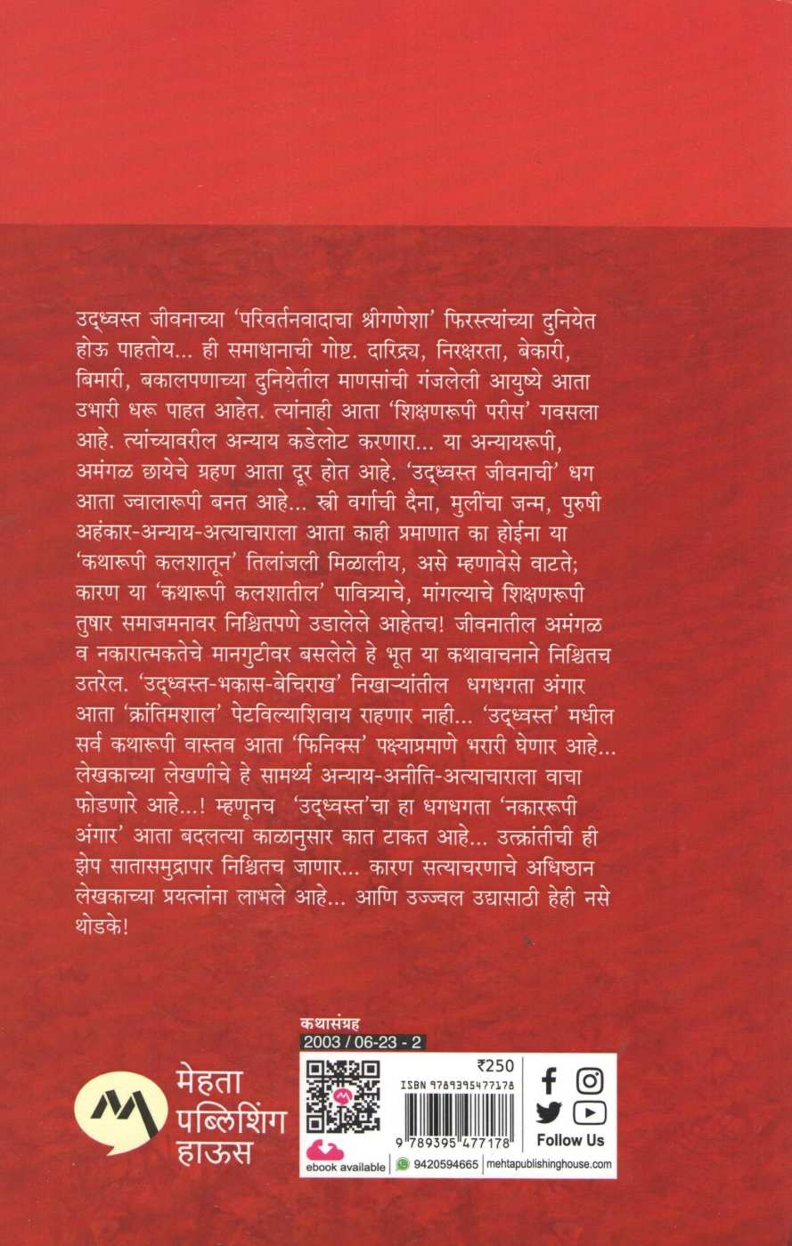 Udhwast ( उद्ध्वस्त ) by Laxman Mane ( लक्ष्मण माने )