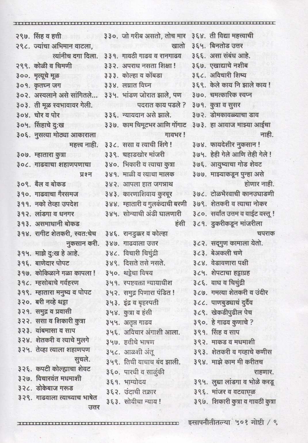 Isapnititalya 501 Goshti ( इसापनीतीतल्या ५०१ गोष्टी ) by Shantaram Karnik ( शांताराम कर्णिक )