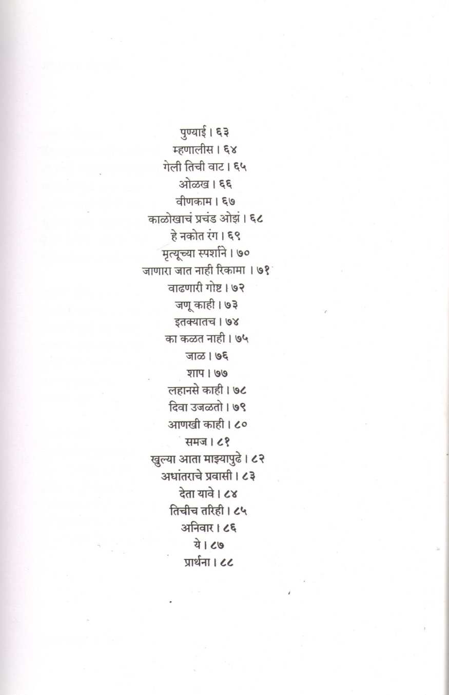 Nilya Paradarshak Andharat ( निळ्या पारदर्शक अंधारात ) by Aruna Dhere ( अरुणा ढेरे )