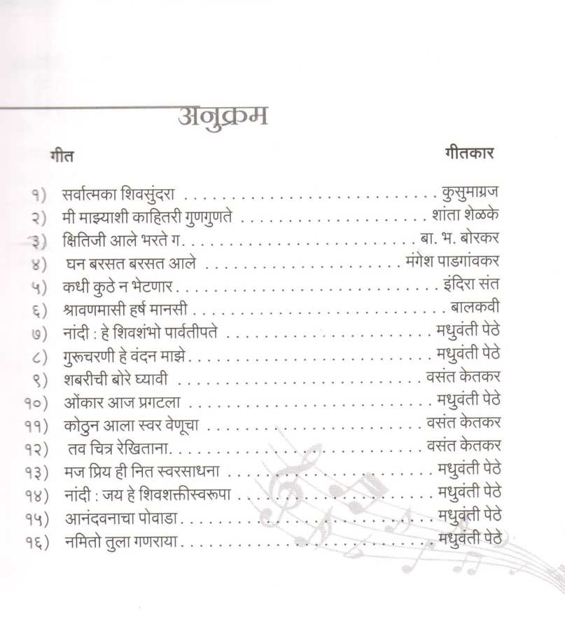 Shabdsuranche Nate ( शब्दसुरांचे नाते ) by Madhuwanti Pethe ( मधुवंती पेठे )